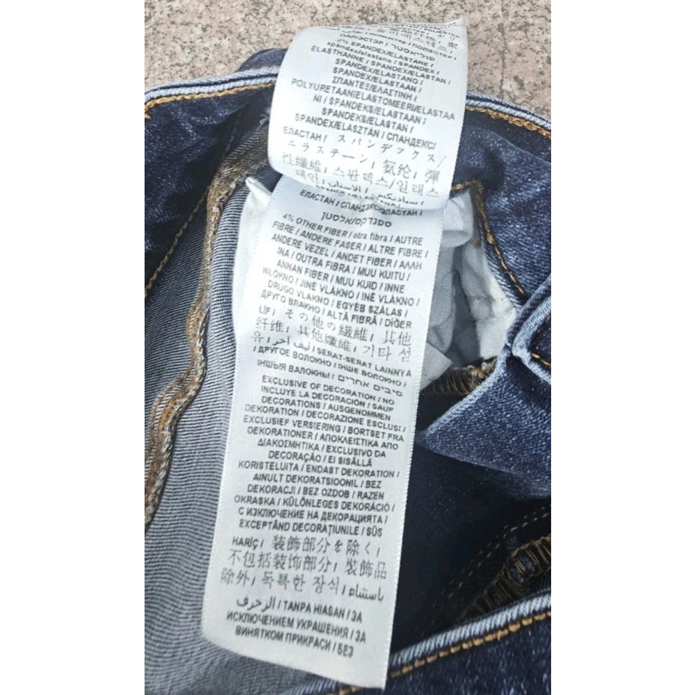 Guess Womens High Rise Skinny Dark Blue Jeans Size 26 - Picture 12 of 15